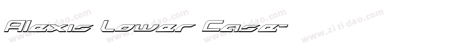 Alexis Lower Case字体转换